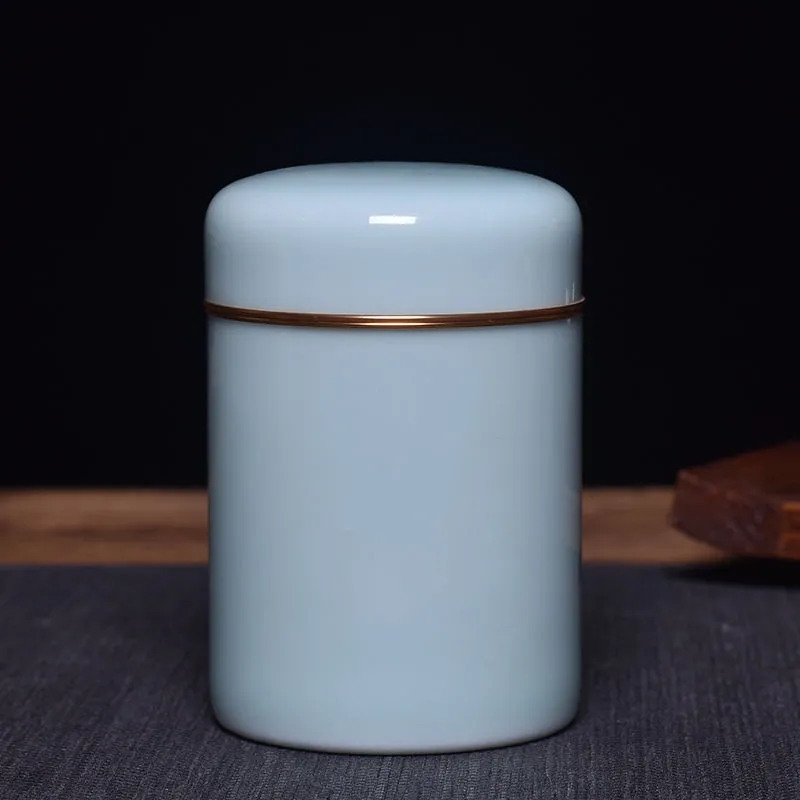 旅行便携茶叶罐陶瓷密封罐大号家用存储罐